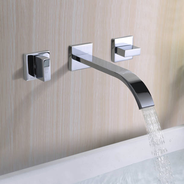 Signature Hardware Drea 1.2 GPM Wall Mounted Widespread Bathroom Faucet | Wayfair